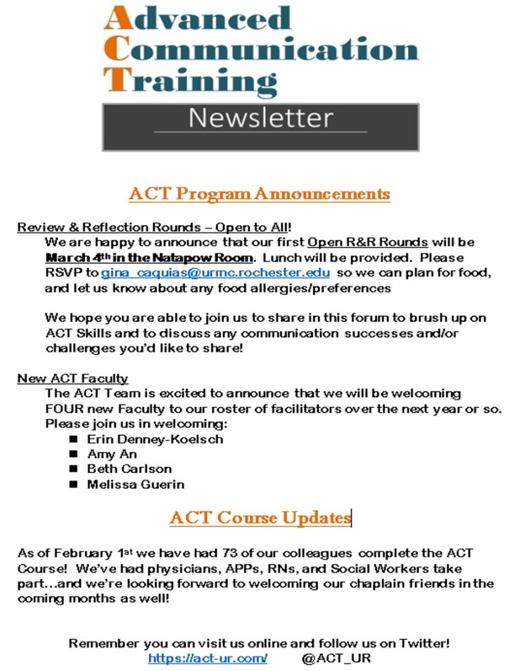 Newsletter 2019-1-29